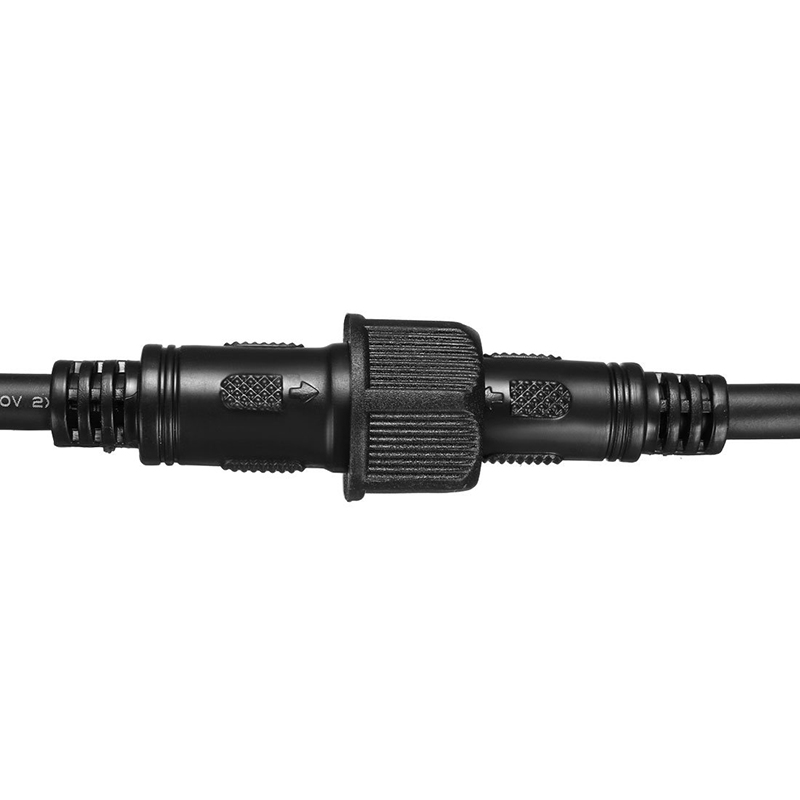 Male Female 20AWG 3 Terminal Waterproof Connector Cable Black for CCT LED Strips Light Male Female 20AWG 3 Terminal Waterproof Connector Cable Black for CCT LED Strips Light